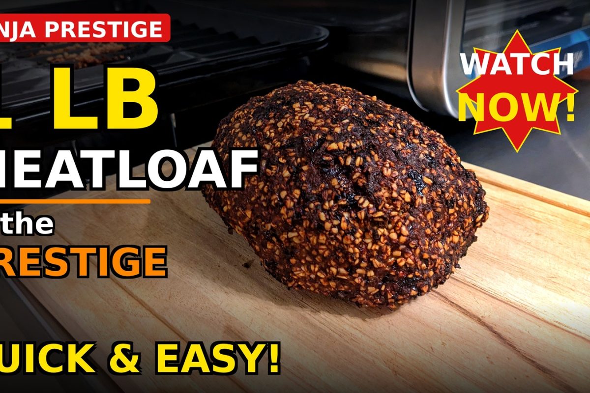 1 Pound Meatloaf (Ninja Prestige Smart XL Air Fryer & Countertop Oven Recipe)