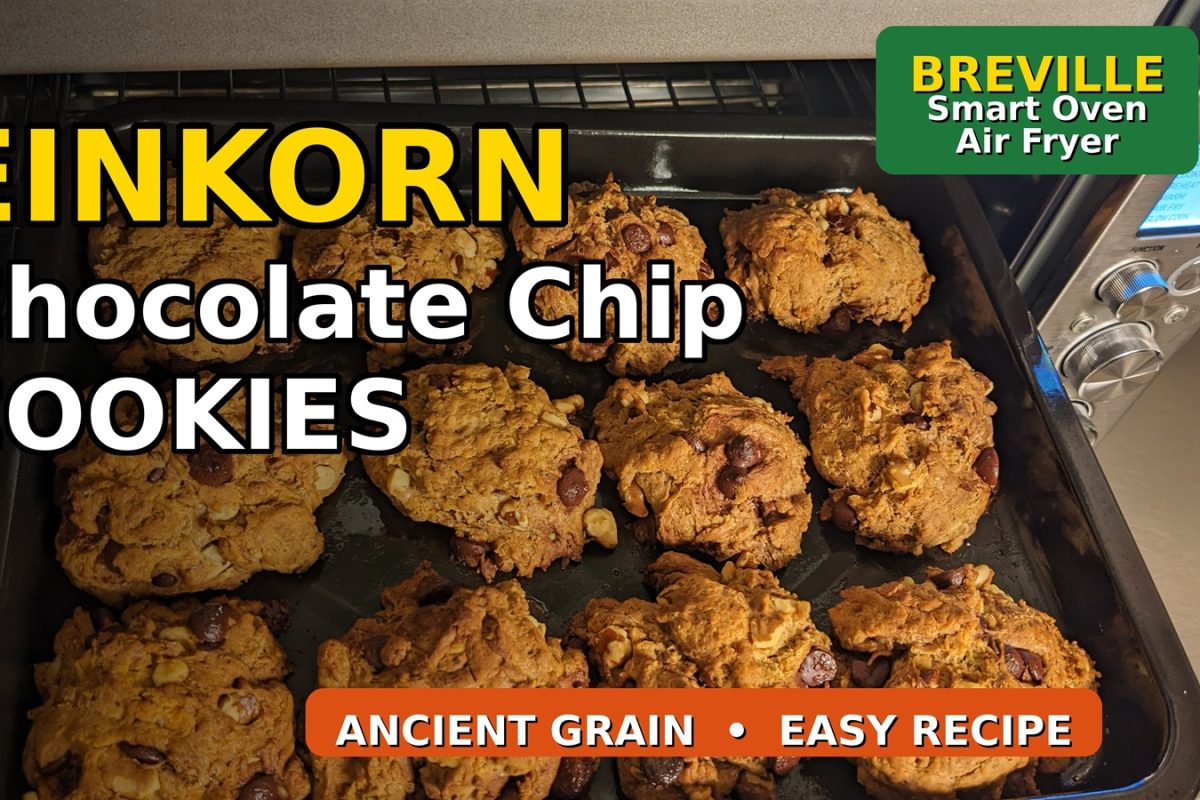 Einkorn Flour Chocolate Chip Cookies (Breville the Smart Oven Air Fryer Recipe)