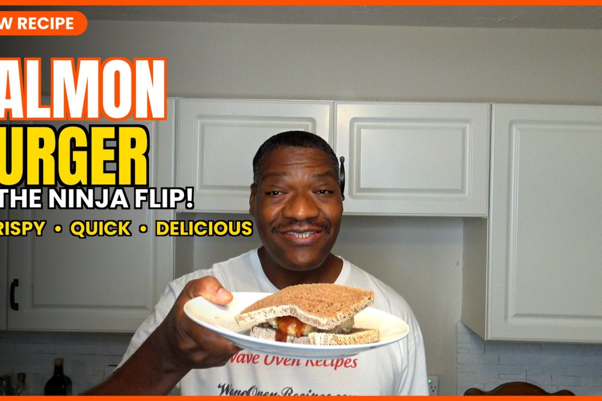 Salmon Burgers (Ninja Flip Toaster Oven & Air Fryer Recipe)